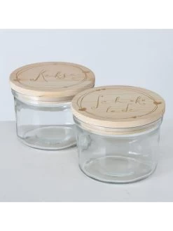 2-delige Set: Voorraadglazen Lichtbruin - 500 Ml -Home Uitgebreid Winkel boltze 2 delige set voorraadglazen lichtbruin 500 ml 3