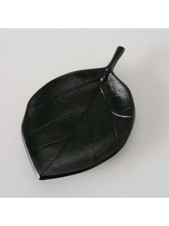 3-delige Set: Decoratieve Schalen "Blatt" Zwart - (L)27 X (B)20 Cm -Home Uitgebreid Winkel boltze 3 delige set decoratieve schalen blatt zwart l 27 x b 20 cm 3