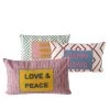 3-delige Set: Kussens "Positivity" Meerkleurig - (L)50 X (B)30 Cm -Home Uitgebreid Winkel boltze 3 delige set kussens positivity meerkleurig l 50 x b 30 cm