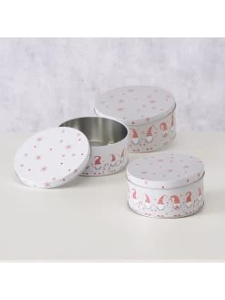 3-delige Set: Voorraaddozen "Lucky" Wit -Home Uitgebreid Winkel boltze 3 delige set voorraaddozen lucky wit 2