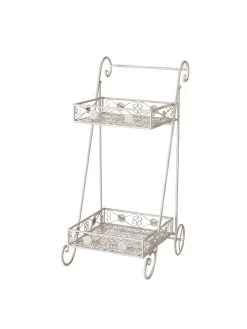 Plantenbakhouder "Morio" Wit - (B)37 X (H)78 X (D)43 Cm