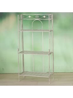 Rek "Morio" Wit - (B)60 X (H)121 X (D)28 Cm -Home Uitgebreid Winkel boltze rek morio wit b 60 x h 121 x d 28 cm 1