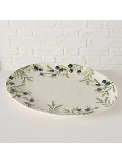 Serveerbord "Olivia" Wit - (L)39 X (B)31 Cm -Home Uitgebreid Winkel boltze serveerbord olivia wit l 39 x b 31 cm 1