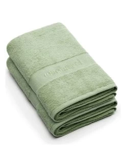 Cacharel 2-delige Set: Badhanddoeken Groen -Home Uitgebreid Winkel cacharel 2 delige set badhanddoeken groen 1