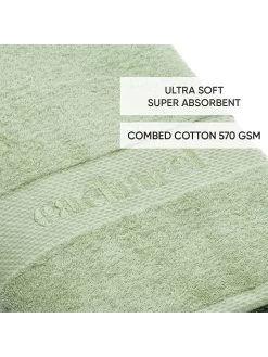 Cacharel 2-delige Set: Badhanddoeken Groen -Home Uitgebreid Winkel cacharel 2 delige set badhanddoeken groen 3