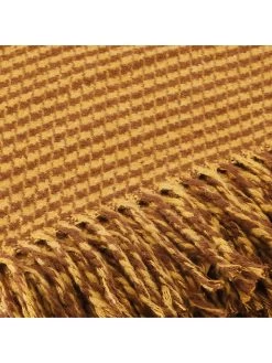 Cacharel Plaid "Pied" Geel/oranje -Home Uitgebreid Winkel cacharel plaid pied geel oranje 2