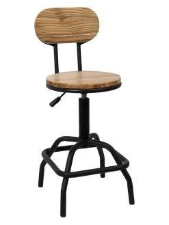 Barstoel Lichtbruin/zwart - (B)37 X (H)86 X (D)42 Cm -Home Uitgebreid Winkel chairs for all barstoel lichtbruin zwart b 37 x h 86 x d 42 cm 2