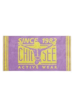 Chiemsee Strandlaken "Keau" Lila/geel- (L)180 X (B)90 Cm