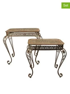 2-delige Set: Bijzettafels Groen