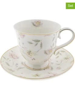 6-delige Set: Koffiekoppen Wit/meerkleurig - 220 Ml