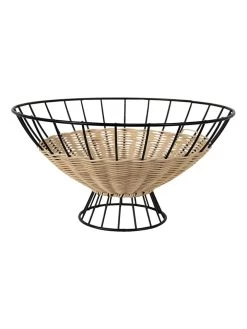 Decoratieve Schaal Zwart - (H)15 Cm - Ø 29 Cm