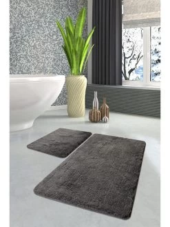 2-delige Set: Badmatten "Havai" Antraciet -Home Uitgebreid Winkel colorful cotton 2 delige set badmatten havai antraciet 4