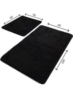 2-delige Set: Badmatten "Havai" Zwart -Home Uitgebreid Winkel colorful cotton 2 delige set badmatten havai zwart 6