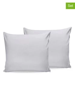2-delige Set: Renforcé Kussenhoezen Wit