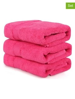 3-delige Set: Handdoeken Fuchsia