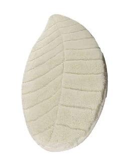 Badmat "Jungle Leaf" Wit -Home Uitgebreid Winkel colorful cotton badmat jungle leaf wit 4