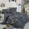 Beddengoedset "Trace" Antraciet -Home Uitgebreid Winkel colorful cotton beddengoedset trace antraciet