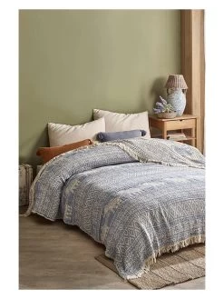 Sprei "Namaste" Lichtblauw