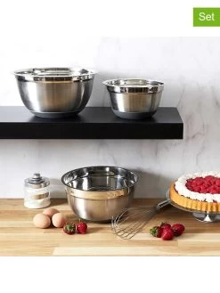 3-delige Set: Roestvrijstalen Mengkommen