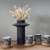 4-delige Set: Bekers "Palmeriae" Wit/grijs - 100 Ml -Home Uitgebreid Winkel deco lorrie 4 delige set bekers palmeriae wit grijs 100 ml