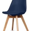 4-delige Set: Eetkamerstoelen "Scandinavië" Donkerblauw - (H)83 Cm -Home Uitgebreid Winkel deco lorrie 4 delige set eetkamerstoelen scandinavie donkerblauw h 83 cm