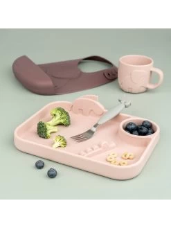 Done By Deer Eetleerbord "Deer Friends" Lichtroze - (L)21,5 X (B)16 Cm -Home Uitgebreid Winkel done by deer eetleerbord deer friends lichtroze l 21 5 x b 16 cm 3