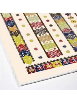 2-delige Set: Badmatten Crème/meerkleurig -Home Uitgebreid Winkel elizabed 2 delige set badmatten creme meerkleurig 2