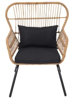 Buitenfauteuil "Helsiniki" Lichtbruin - (B)81 X (H)96 X (D)76 Cm -Home Uitgebreid Winkel ethnical life buitenfauteuil helsiniki lichtbruin b 81 x h 96 x d 76 cm 3