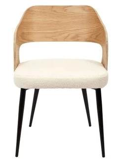 Eetkamerstoel "Loki" Wit/naturel - (B)76 X (H)55 X (D)51,5 Cm -Home Uitgebreid Winkel ethnical life eetkamerstoel loki wit naturel b 76 x h 55 x d 51 5 cm 2