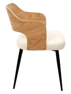 Eetkamerstoel "Loki" Wit/naturel - (B)76 X (H)55 X (D)51,5 Cm -Home Uitgebreid Winkel ethnical life eetkamerstoel loki wit naturel b 76 x h 55 x d 51 5 cm 3