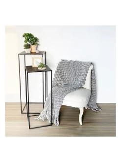 Set Van Twee Tafels Zwart/goudkleurig -Home Uitgebreid Winkel ethnical life set van twee tafels zwart goudkleurig 3