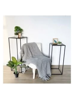 Set Van Twee Tafels Zwart/goudkleurig -Home Uitgebreid Winkel ethnical life set van twee tafels zwart goudkleurig 4