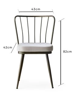 4-delige Set: Eetkamerstoelen Zwart/wit - (B)43 X (H)82 X (D)42 Cm -Home Uitgebreid Winkel evila 4 delige set eetkamerstoelen zwart wit b 43 x h 82 x d 42 cm 6