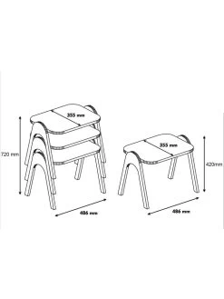 Set Van Drie Tafels "Paris" Wit/walnootkleurig - (B)49 X (H)42 X (D)35,5 Cm -Home Uitgebreid Winkel evila set van drie tafels paris wit walnootkleurig b 49 x h 42 x d 35 5 cm 3