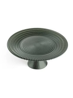 Taartstandaard "Smirne" Groen - (H)12,5 X Ø 28 Cm