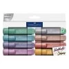 Faber-Castell 2-delige Set: Tekstmarkers "Metallic" -2x 8 Stuks -Home Uitgebreid Winkel faber castell 2 delige set tekstmarkers metallic 2x 8 stuks