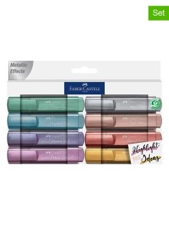 Faber-Castell 2-delige Set: Tekstmarkers "Metallic" -2x 8 Stuks