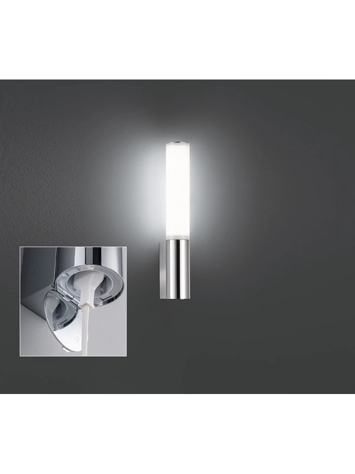 Ledwandlamp "Baabe" Chroomkleurig - (B)6 X (H)39 Cm 4 Ledwandlamp "Baabe" Chroomkleurig - (B)6 X (H)39 Cm - Afbeelding 2