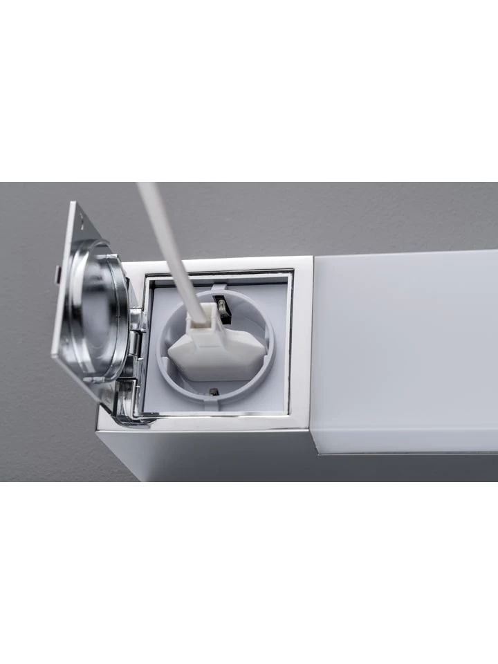 Ledwandlamp "Baabe" Chroomkleurig - (B)60,5 X (H)6,5 Cm 5 Ledwandlamp "Baabe" Chroomkleurig - (B)60,5 X (H)6,5 Cm - Afbeelding 3