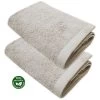 2-delige Set: Handdoeken "Deluxe" Taupe -Home Uitgebreid Winkel framsohn 2 delige set handdoeken deluxe taupe