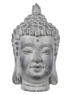 Decoratief Figuur "Boudha" Grijs - (H)42 Cm -Home Uitgebreid Winkel garden spirit decoratief figuur boudha grijs h 42 cm 1