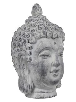 Decoratief Figuur "Boudha" Grijs - (H)42 Cm -Home Uitgebreid Winkel garden spirit decoratief figuur boudha grijs h 42 cm 2