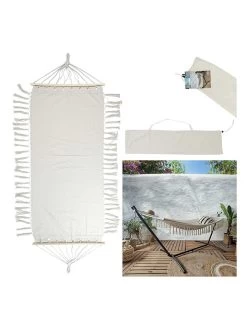 Hangmat Wit - (L)285 X (B)90 Cm -Home Uitgebreid Winkel garden spirit hangmat wit l 285 x b 90 cm 4