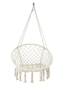 Hangstoel Crème - (L)120 X (B)80 Cm -Home Uitgebreid Winkel garden spirit hangstoel creme l 120 x b 80 cm 2