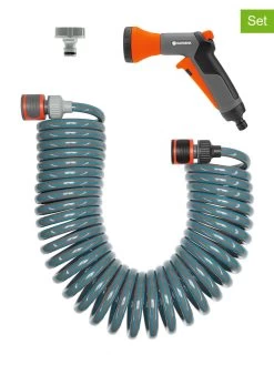 Gardena 4-delige Spiraaltuinslangset Grijs