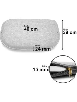 6-delige Set: Zitkussens Grijs/antraciet - (L)40 X (B)39 Cm -Home Uitgebreid Winkel gartenfreude 6 delige set zitkussens grijs antraciet l 40 x b 39 cm 4