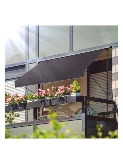 Klem-zonnescherm Antraciet - (L)250 X (B)120 Cm -Home Uitgebreid Winkel gartenfreude klem zonnescherm antraciet l 250 x b 120 cm 4