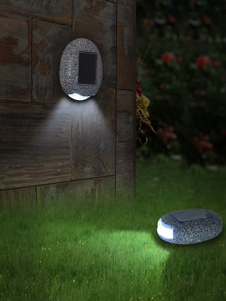 3-delige Set: Ledsolartuinstekers Grijs - (B)8,5 X (H)2,5 Cm 6 3-delige Set: Ledsolartuinstekers Grijs - (B)8,5 X (H)2,5 Cm - Afbeelding 4