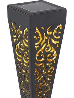 3-delige Set: Ledsolartuinstekers Zwart - (H)33 Cm -Home Uitgebreid Winkel globo lighting 3 delige set ledsolartuinstekers zwart h 33 cm 2