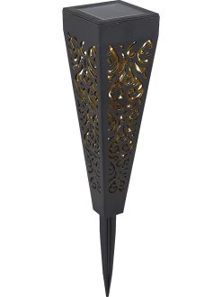 3-delige Set: Ledsolartuinstekers Zwart - (H)33 Cm -Home Uitgebreid Winkel globo lighting 3 delige set ledsolartuinstekers zwart h 33 cm 3